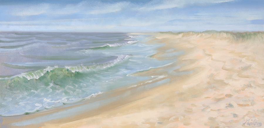 Beach Morning Painting by Gary M Long