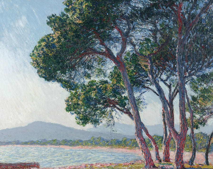 Beach of Juan-les-Pins Painting by Claude Monet