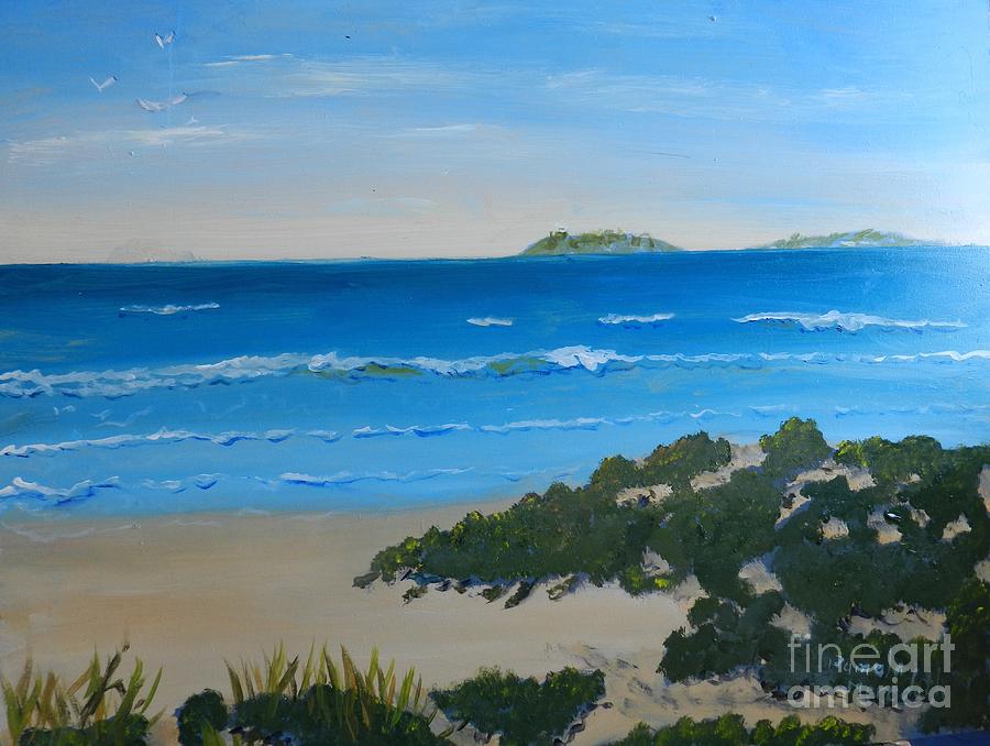 Beach Painting - Beach on the North Coast of NSW  by Pamela  Meredith