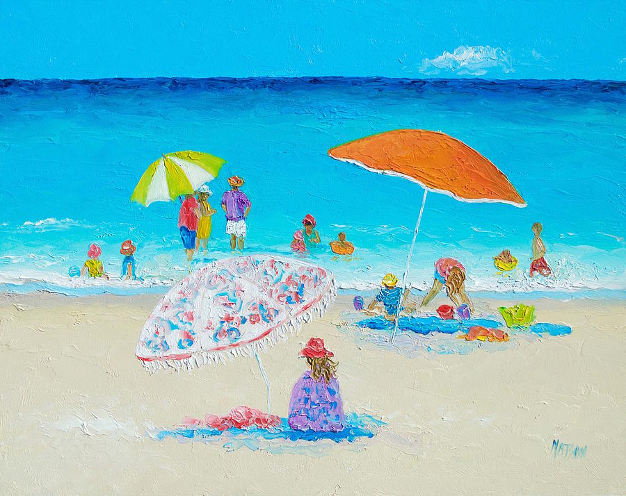 Beach Painting - Blazing Hot Painting