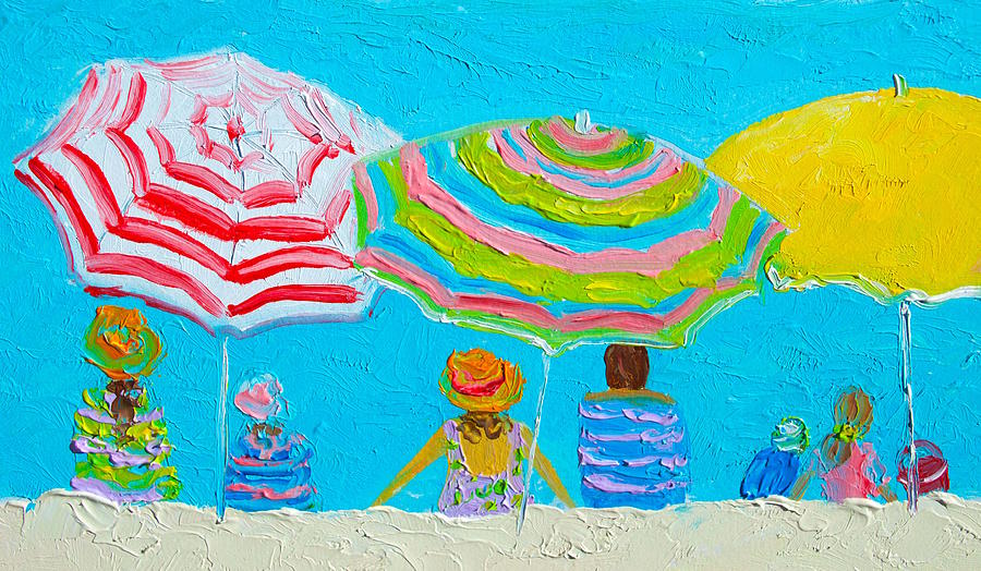 Beach Painting - Lazy Day In Summertime Painting