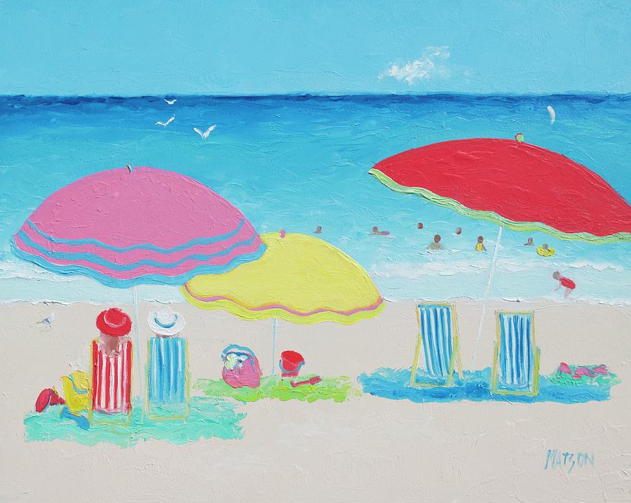 Teme Marine Beach-painting-summer-days-jan-matson