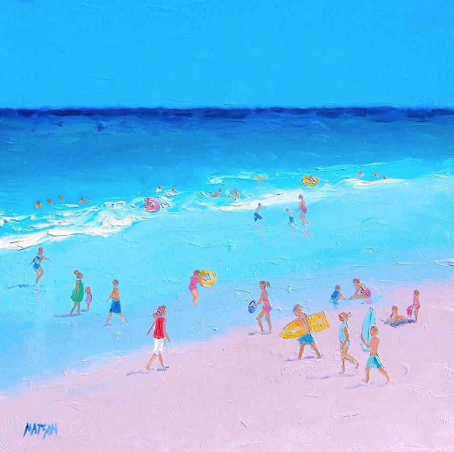 Beach Painting - Summer Holiday Painting by Jan Matson