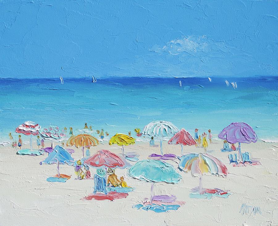 Beach Painting - Summer Paradise Painting by Jan Matson
