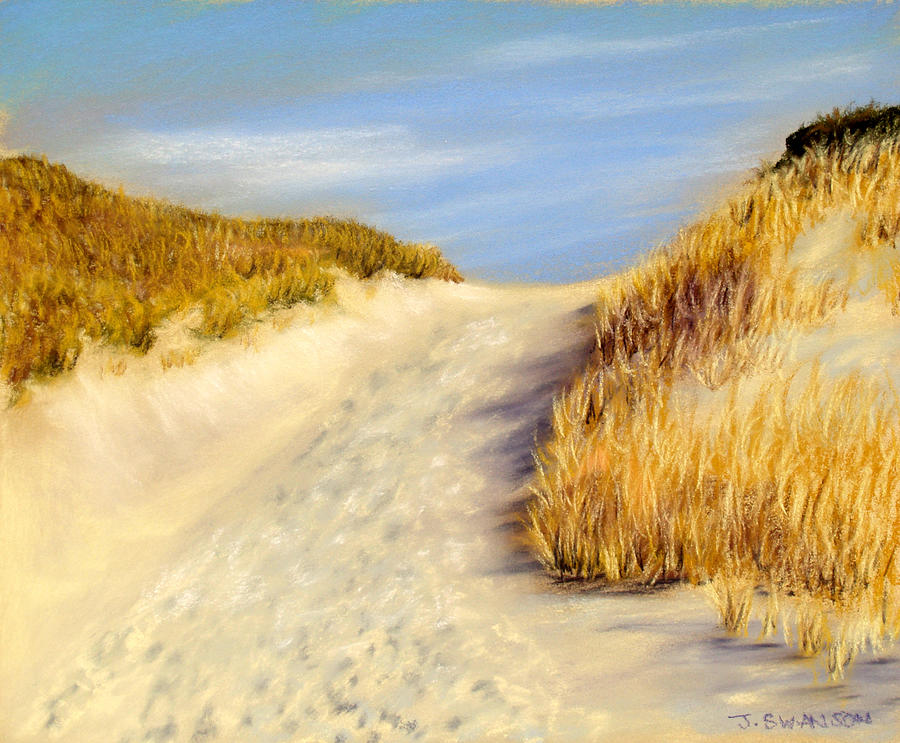 Beach Pastel - Beach Path by Joan Swanson