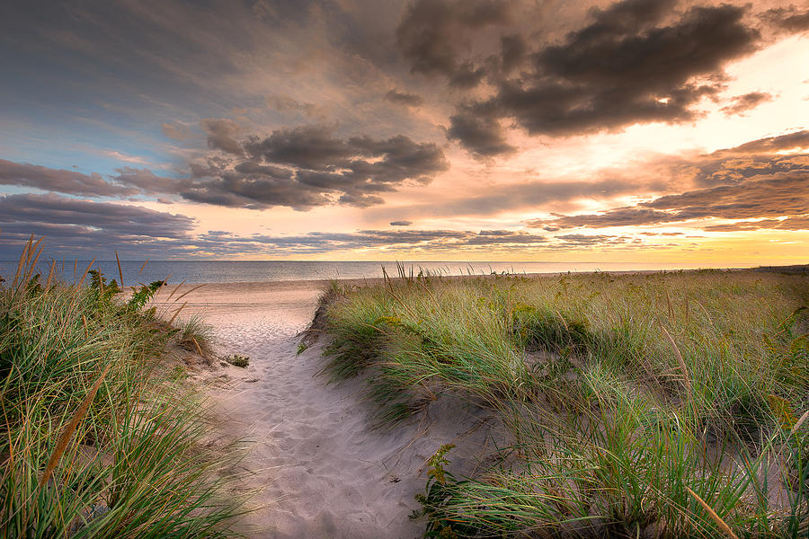 Beach Path Sunset Photograph by Stan Dzugan - Fine Art America