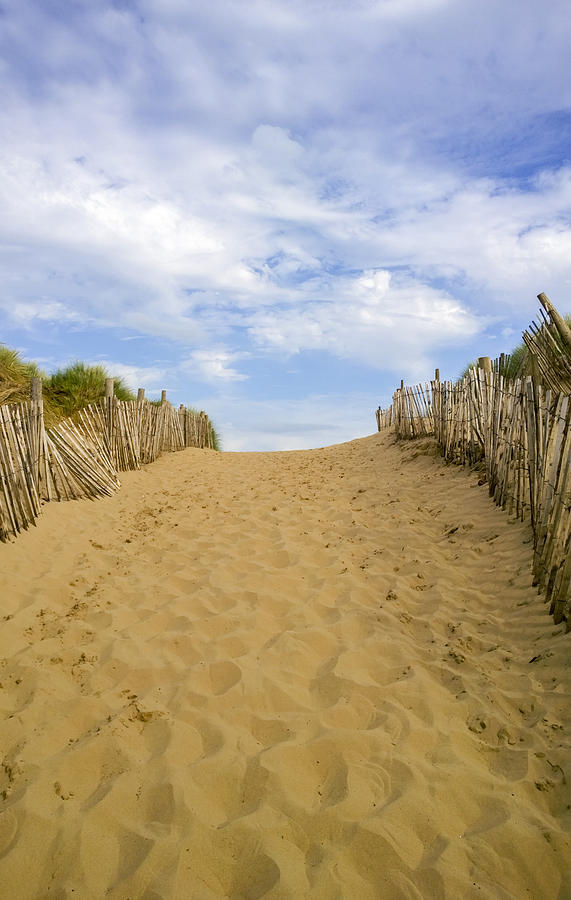 Beach Path Photograph - Beach Path To The Sea by Gillian Dernie Beach Path Photograph - Beach Path To The Sea by Gillian Dernie