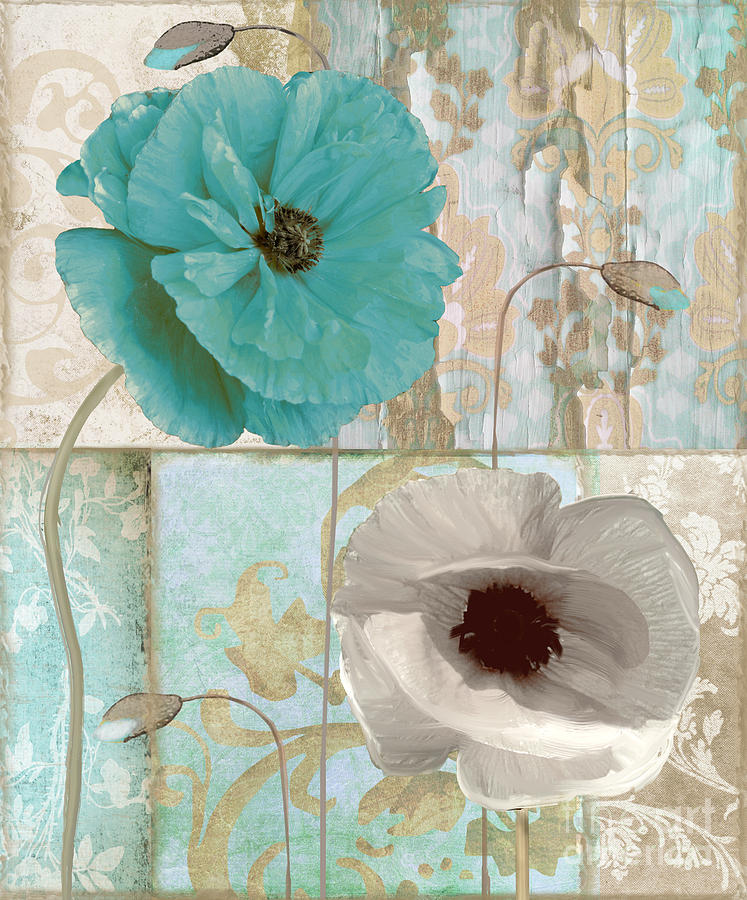 Beach Poppies Painting - Beach Poppies II by Mindy Sommers