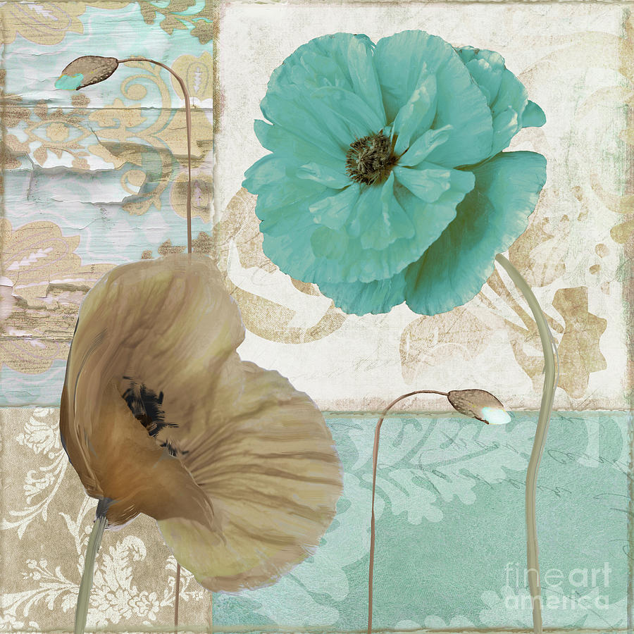 Beach Poppies III Painting by Mindy Sommers