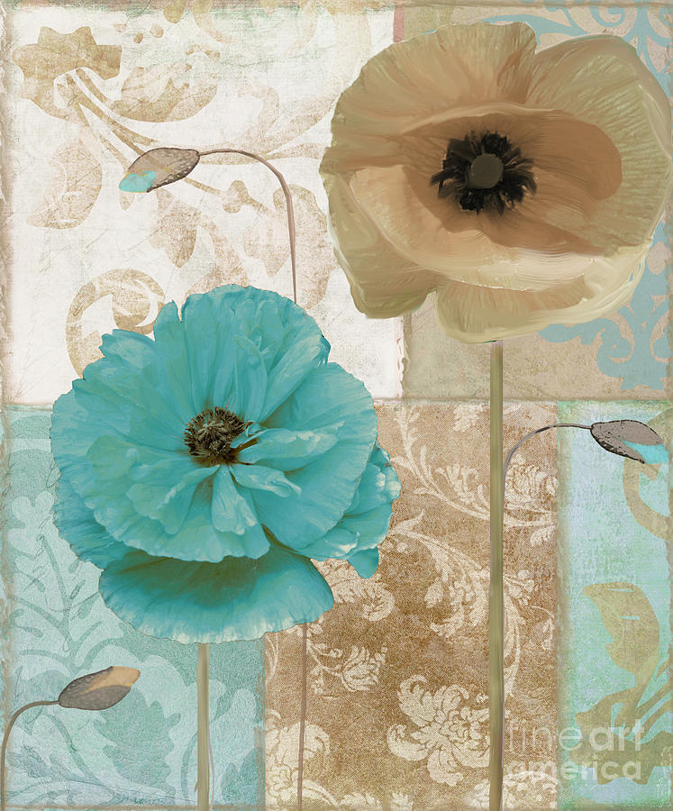 Beach Poppies Painting by Mindy Sommers