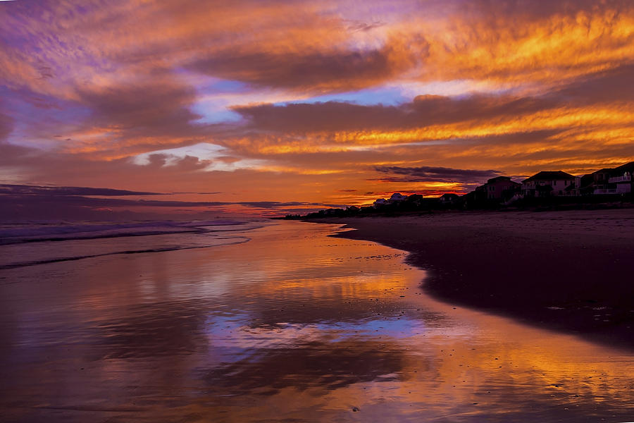 Beach Reflections Photograph by Larry Waldon
