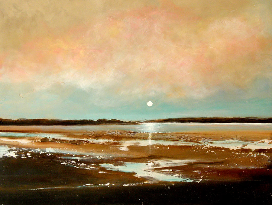 Landscape Painting - Beach Reflections by Toni Grote