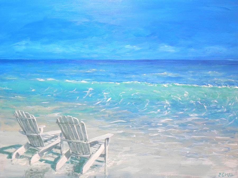 Beach Painting - Beach Relaxation by Paul Emig