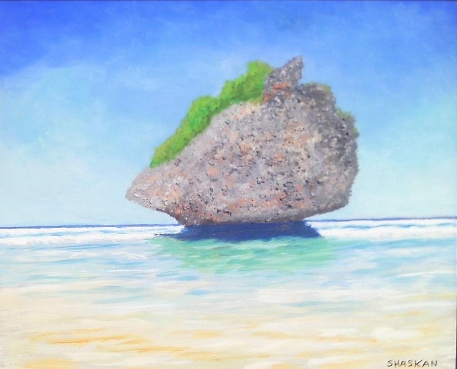 Beach Painting - Beach Rock  by Paul O Shaskan