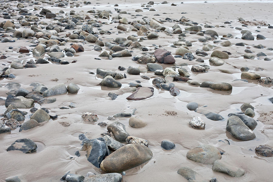 Abstract Photograph - Beach rocks by Tom Gowanlock