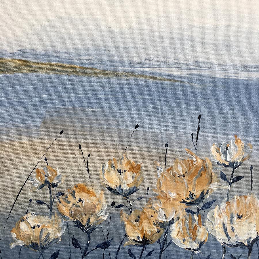 Beach Roses Painting by Filomena Irving Fine Art America