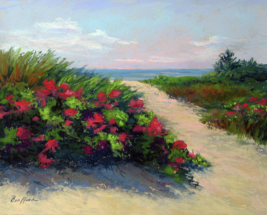 Tree Pastel - Beach Roses by Vikki Bouffard