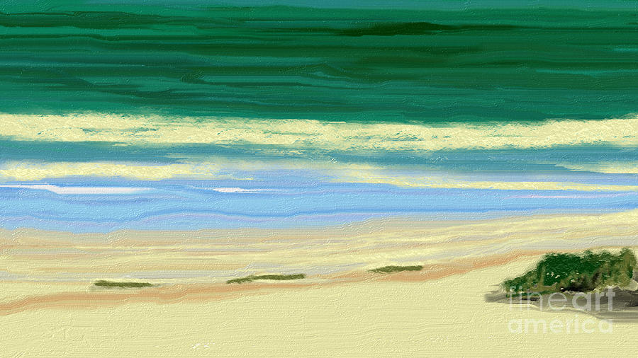 Beach Sand and sea Breeze Digital Art by Julie Grimshaw