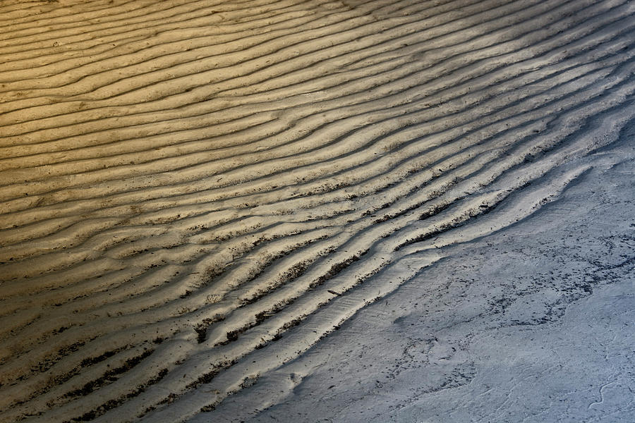 Beach Sand Design at Sunset Photograph by Mitch Spence