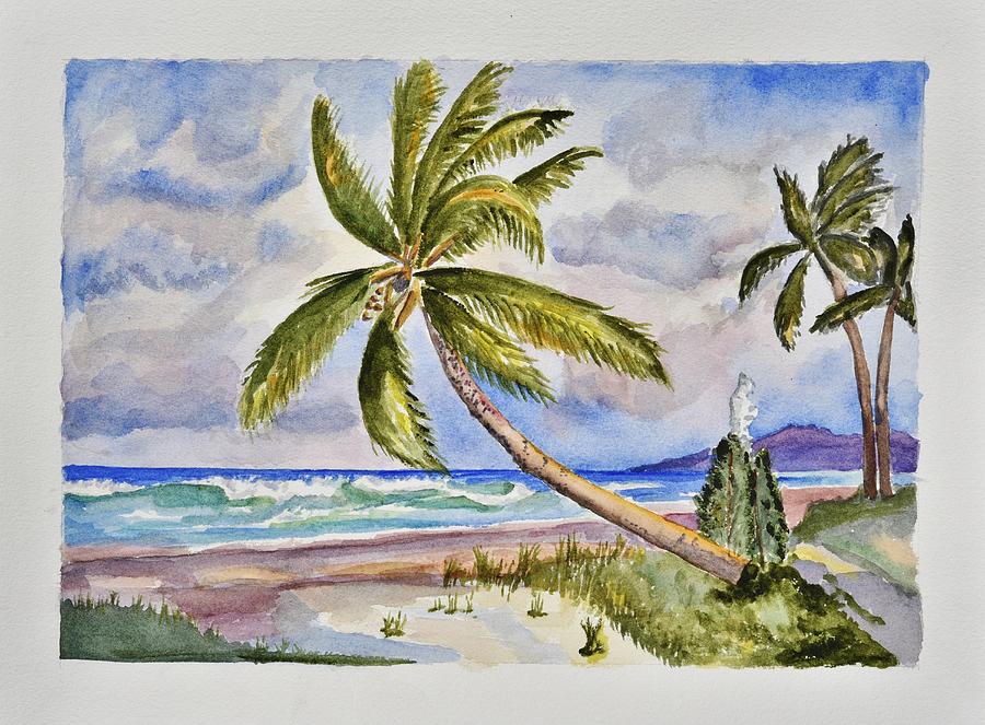 Beach Scene I Painting by Linda Brody