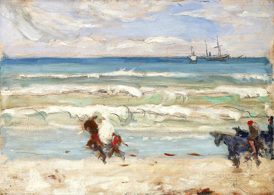 Impressionism Painting - Beach Scene Tangier by James Wilson Morrice