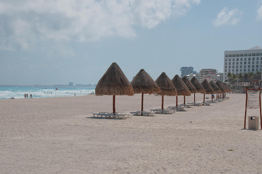 Beach Scenes in Cancun  Digital Art by Carol Ailles