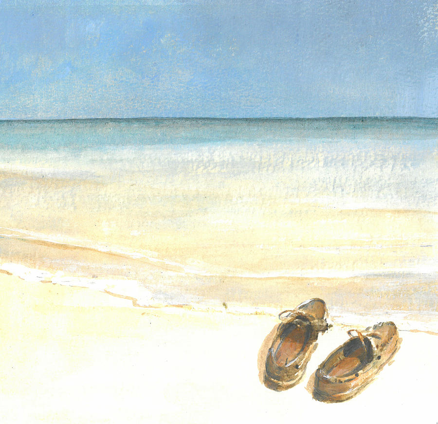 Beach Painting - Beach Shoes by Lincoln Seligman