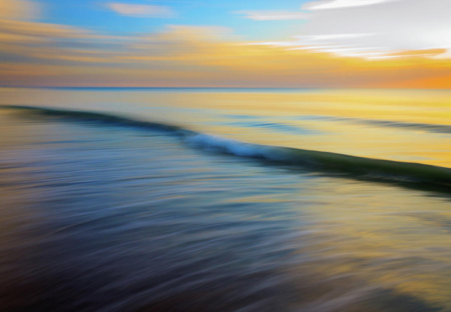 Beach Shore Sunrise Abstract Photograph by R Scott Duncan