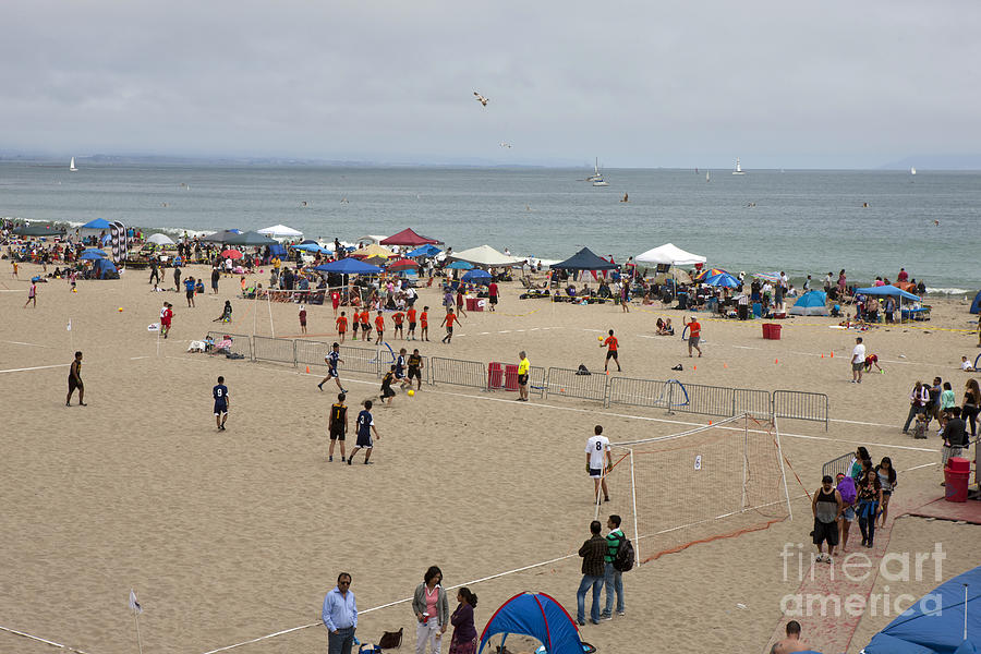 Beach Soccer Santa Cruz Boardwalk Photograph by Jason O Watson