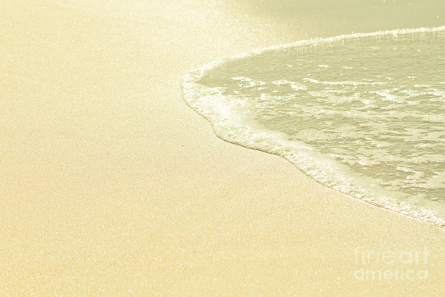 Beach Sparkling Golden Sand Photograph by Sharon Mau