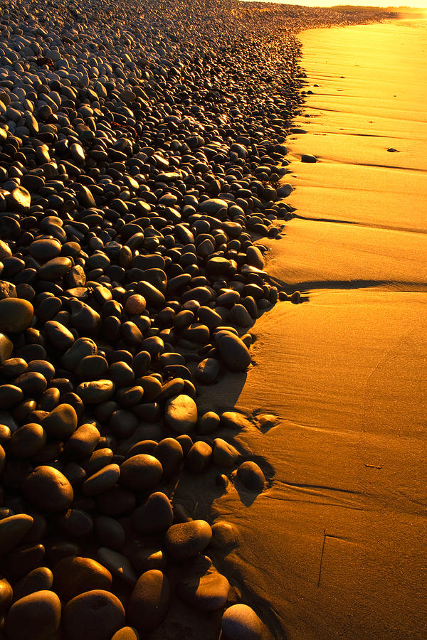 Beach Stones At Sunrise Photograph by Irwin Barrett