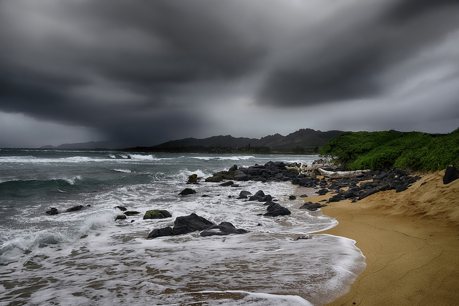 Beach Storm Photograph by Steven Michael