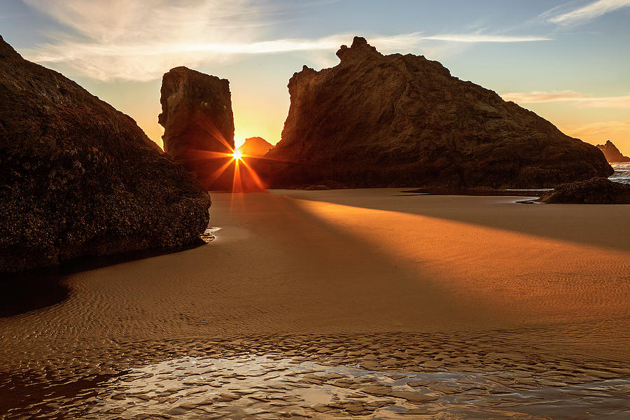 Beach Sunburst Photograph by Andrew Soundarajan