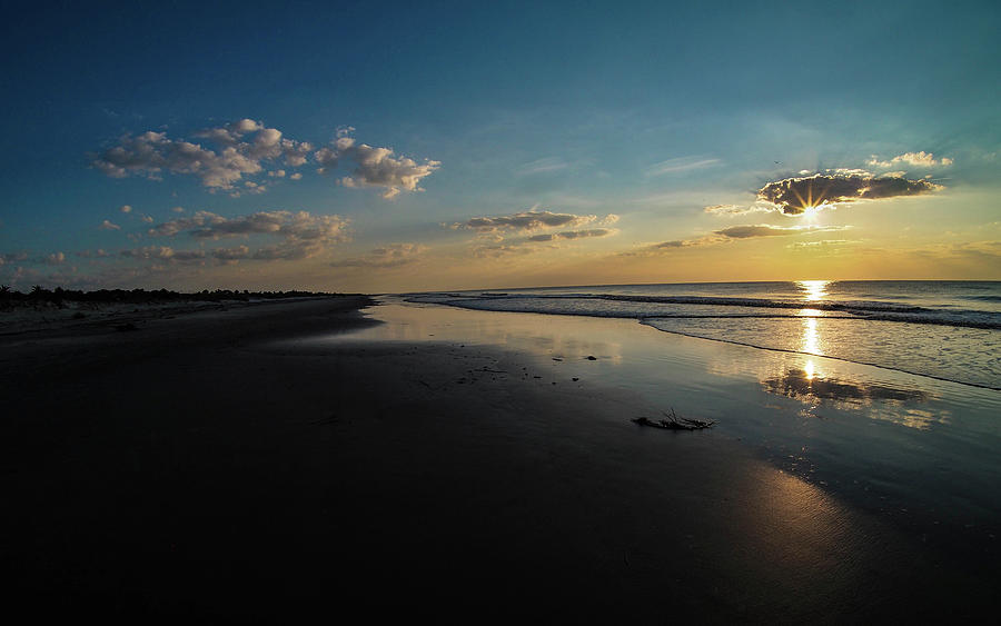 Beach Sunrise at Jekyll Island  Photograph by Louis Dallara