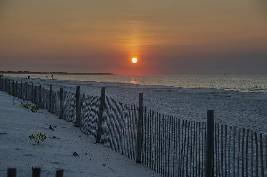 Beach Photograph - Beach Sunrise - Cape May by Bill Cannon