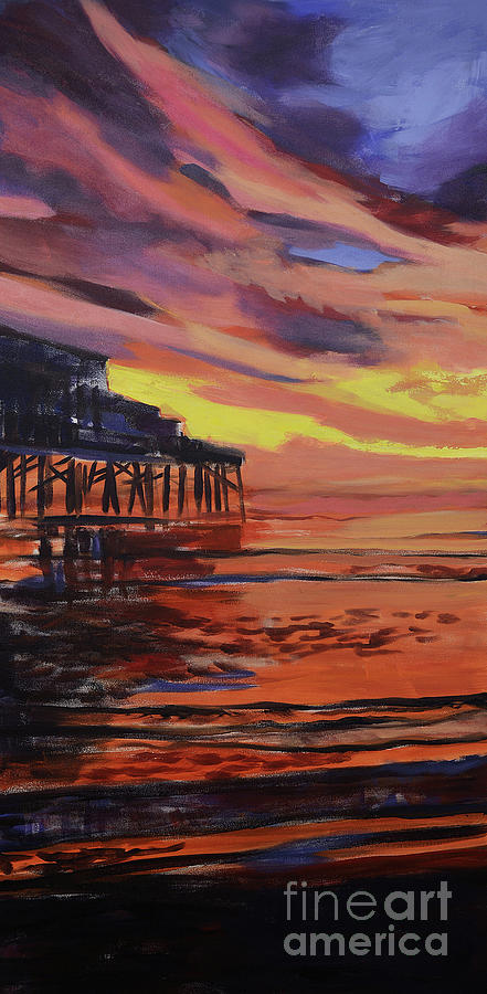 Beach sunrise triptych panel 1 by Julianne Felton Beach sunrise triptych panel 1 by Julianne Felton