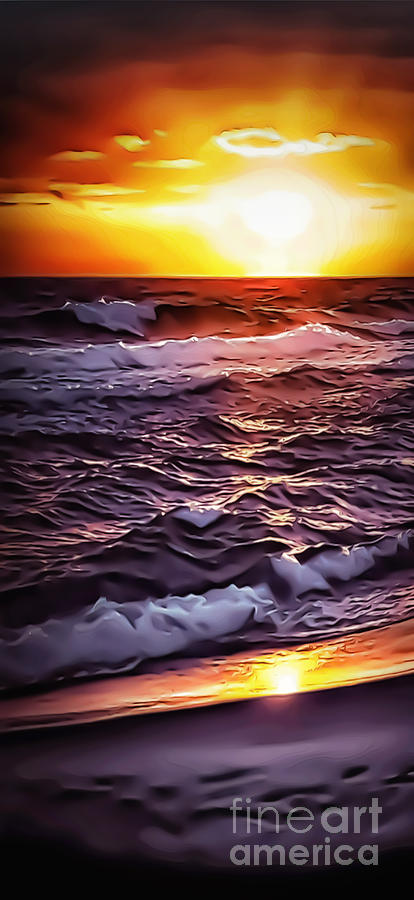 Beach Sunset 1213 Photograph by Walt Foegelle