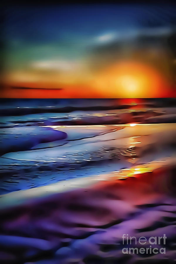 Beach Sunset 5528 Photograph by Walt Foegelle
