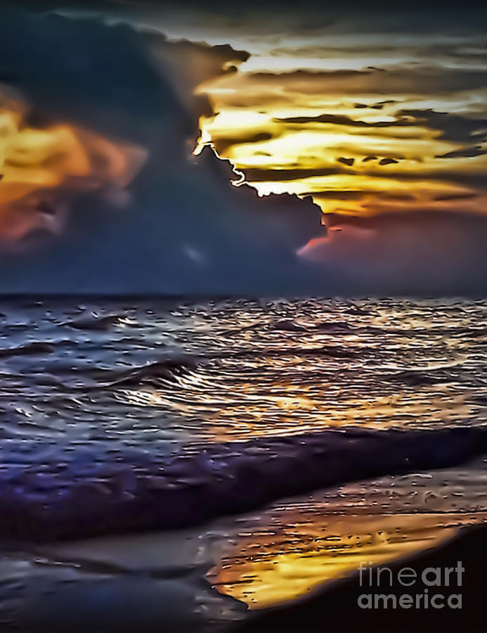 Beach Sunset 8230 Photograph by Walt Foegelle