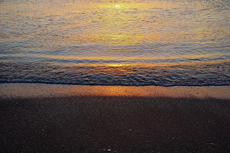 Sunset Photograph - Beach Sunset Abstract by Debbie Oppermann