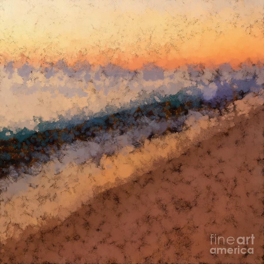 Beach Sunset Abstract Photograph by Edward Fielding