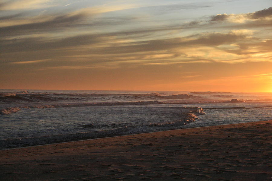 Sunset Photograph - Beach Sunset by Christopher J Kirby