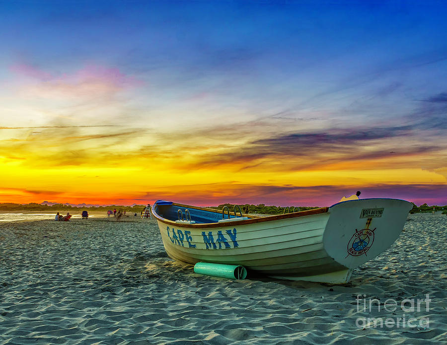 Beach Sunset in Cape May Photograph by Nick Zelinsky Jr