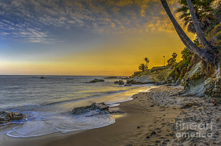 Beach Sunset over the Ocean 2 Photograph by David Zanzinger
