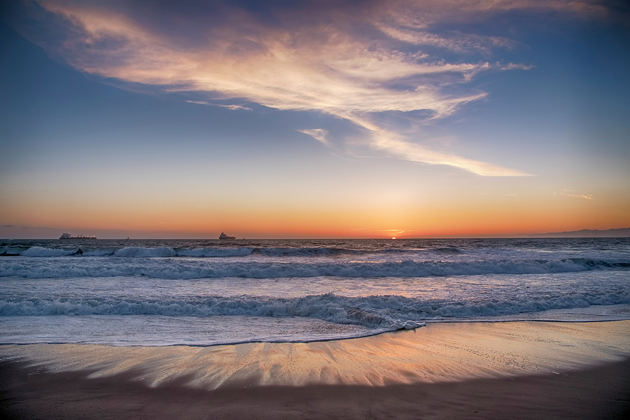 Beach Sunset Photograph by Steven Michael