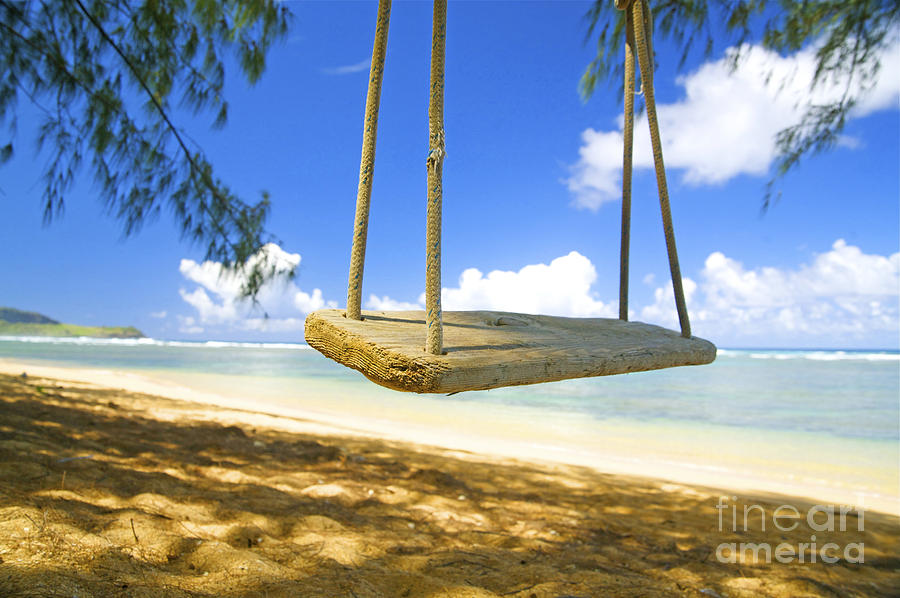 Beach Swing Photograph by Kicka Witte - Printscapes
