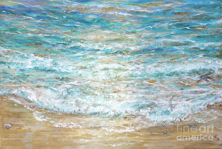 Beach Tide Painting by Linda Olsen