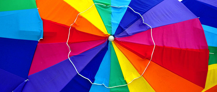 Beach umbrella panoramic Photograph by David Lee Thompson - Fine Art ...