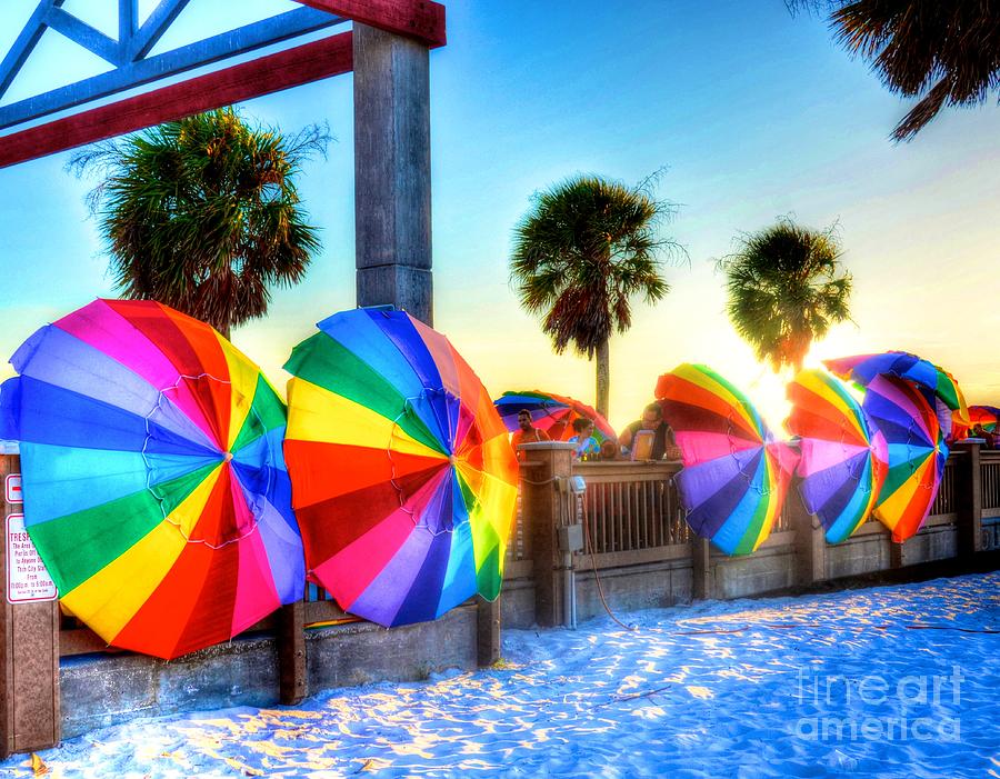 Beach Umbrellas Photograph by Debbi Granruth