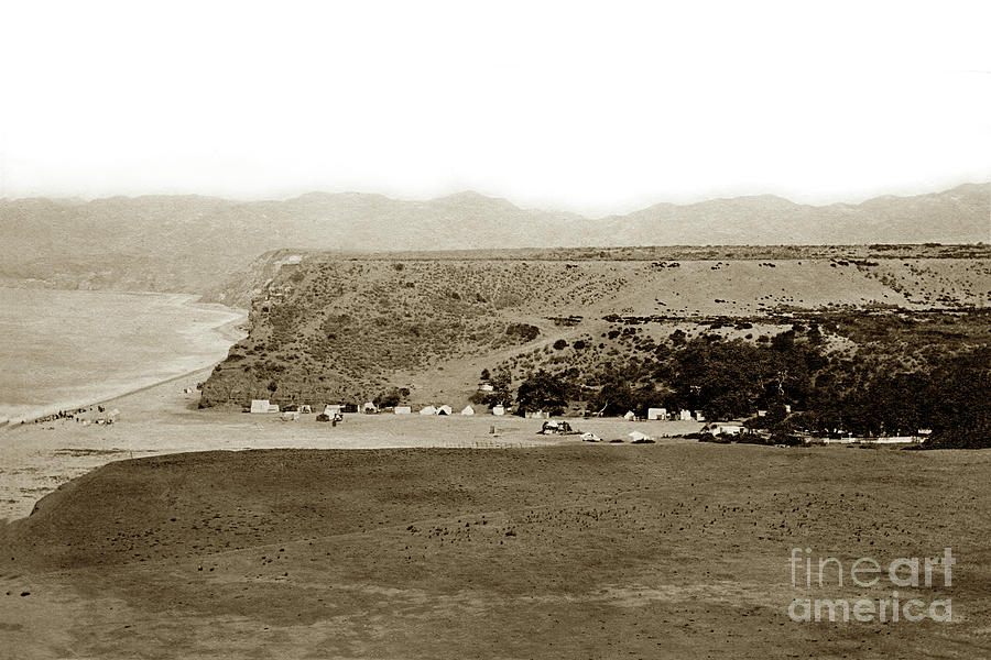 Santa Monica Photograph - Beach View at Santa Monica circa 1880 by Monterey County Historical Society